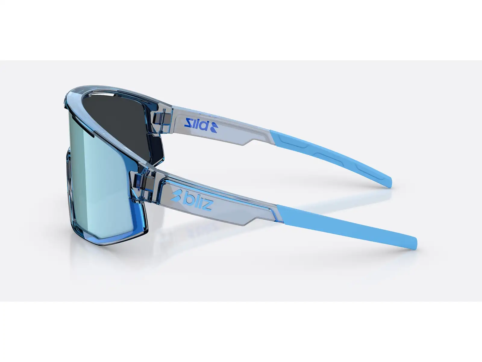 Bliz Fusion Small Sonnenbrille Transparent Blue/Smoke Ice Blue Multi