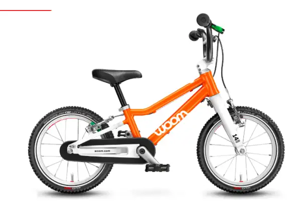 Woom 2 Flamme Orange 14 Kinderfahrrad