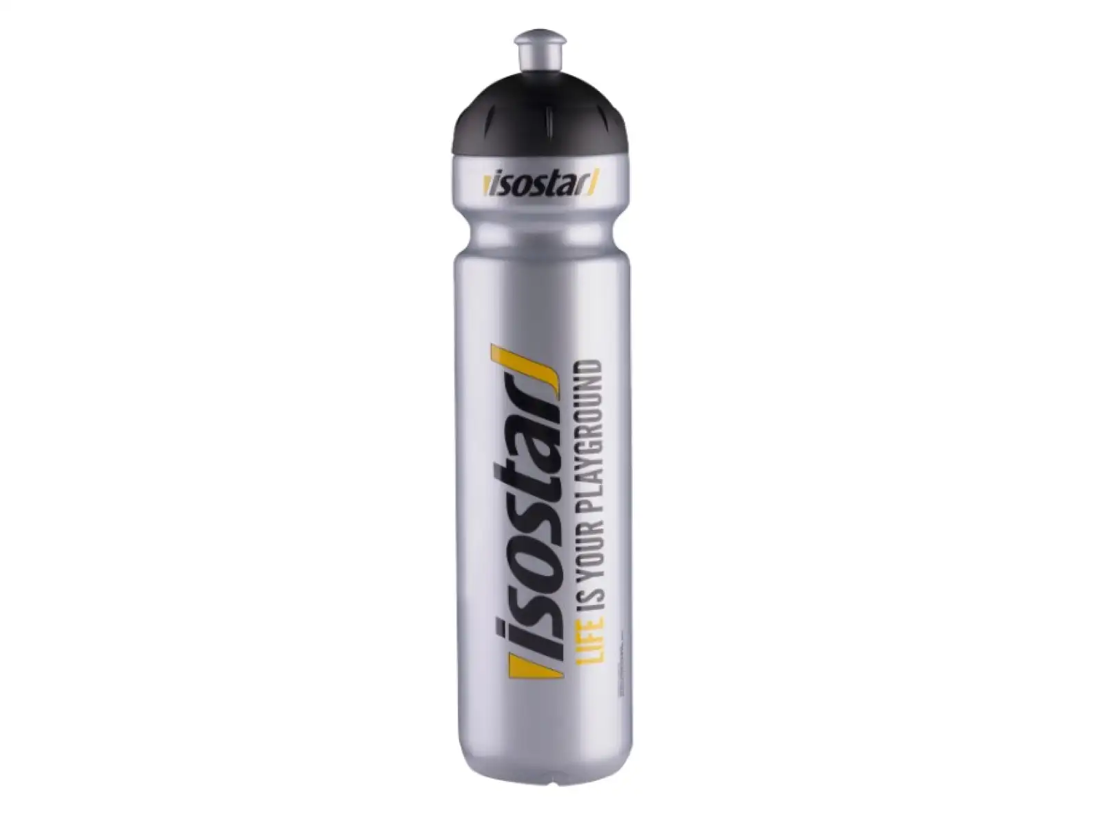 Isostar Bidon 1l ausziehbarer Deckel Silber