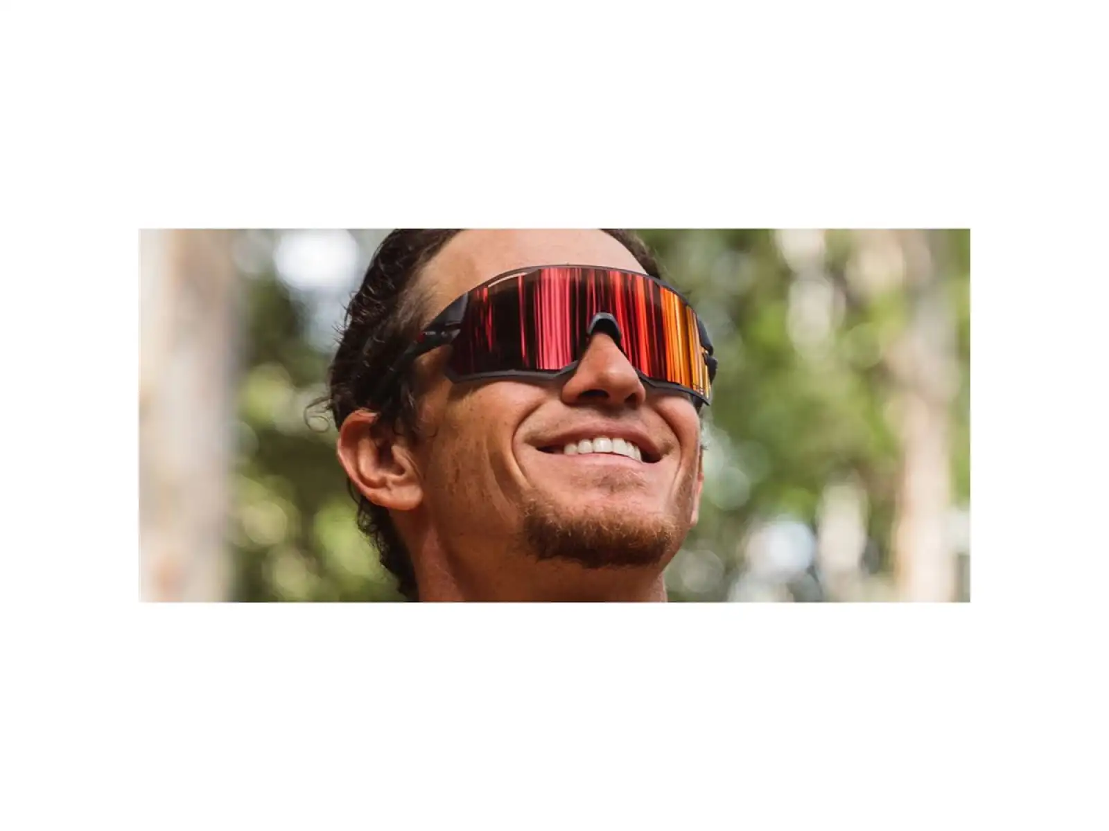 Tifosi Rail Race Sportbrille Satin Vapor/Clarion Red/Clear