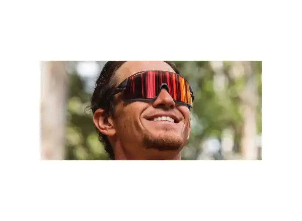 Tifosi Rail Race Sportbrille Satin Vapor/Clarion Red/Clear