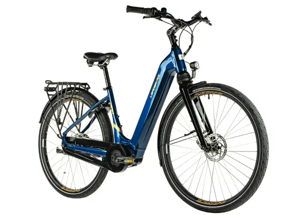 Leader Fox Neba 28 City-E-Bike low entry blau