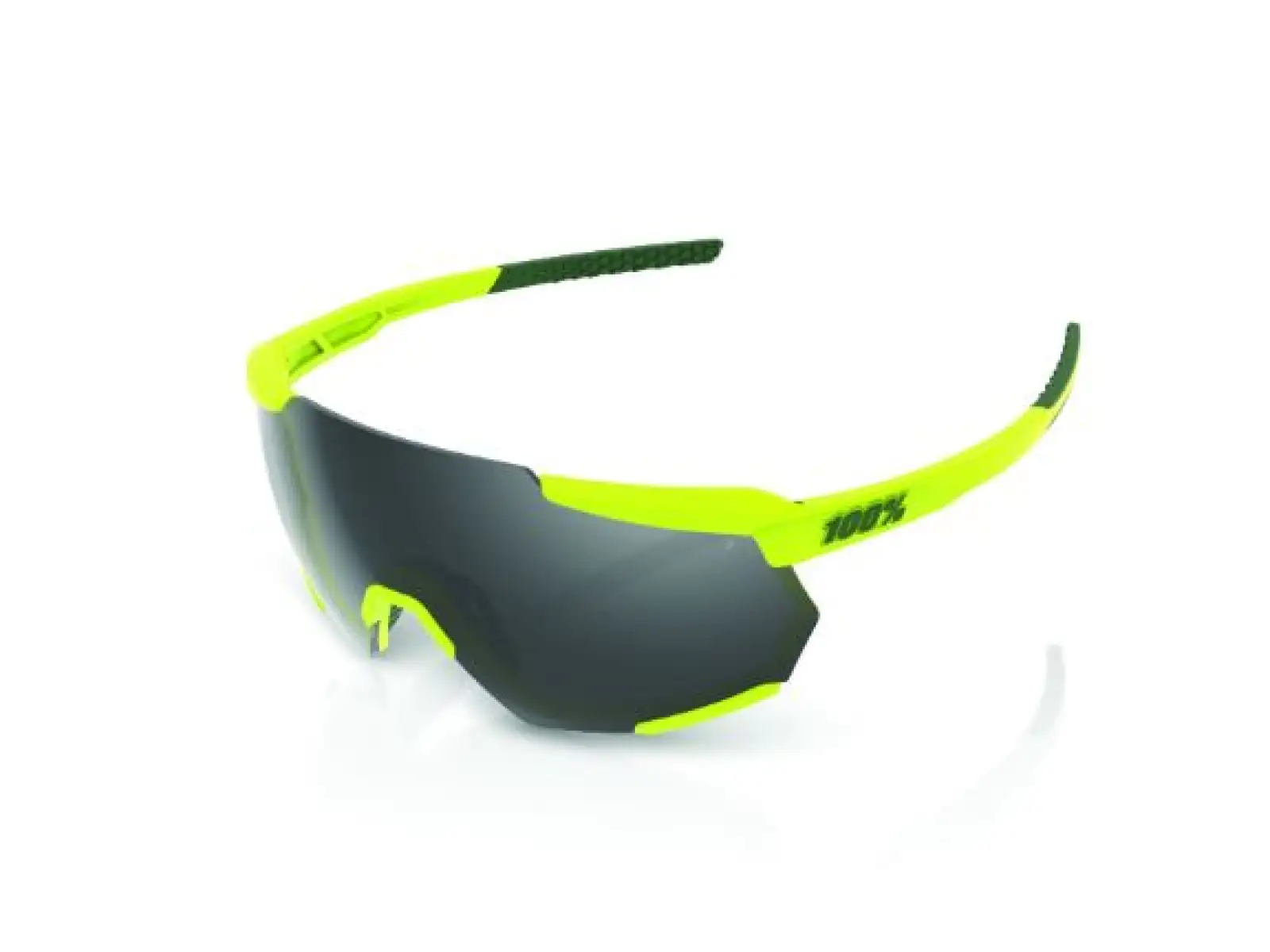 100% Racetrap Soft Tact Banana Brille mit Schwarzem Spiegelglas