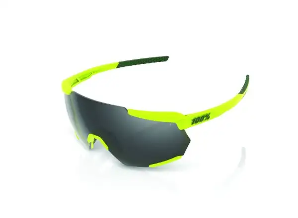 100% Racetrap Soft Tact Banana Brille mit Schwarzem Spiegelglas