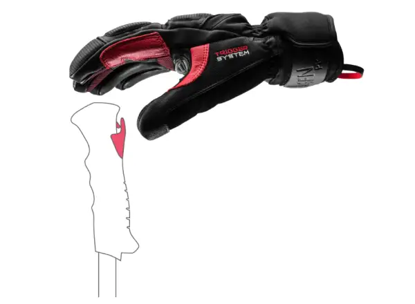 Leki Griffin Pro 3D Handschuhe Black-Red-White