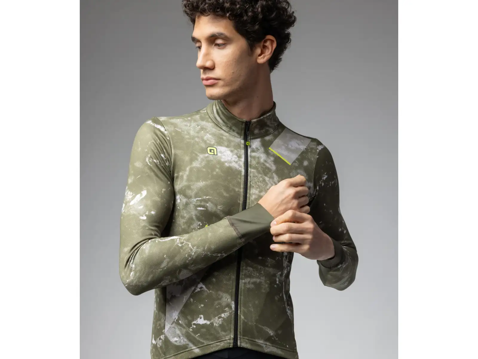 Alé Pragma Space Herrentrikot langarm Army Green