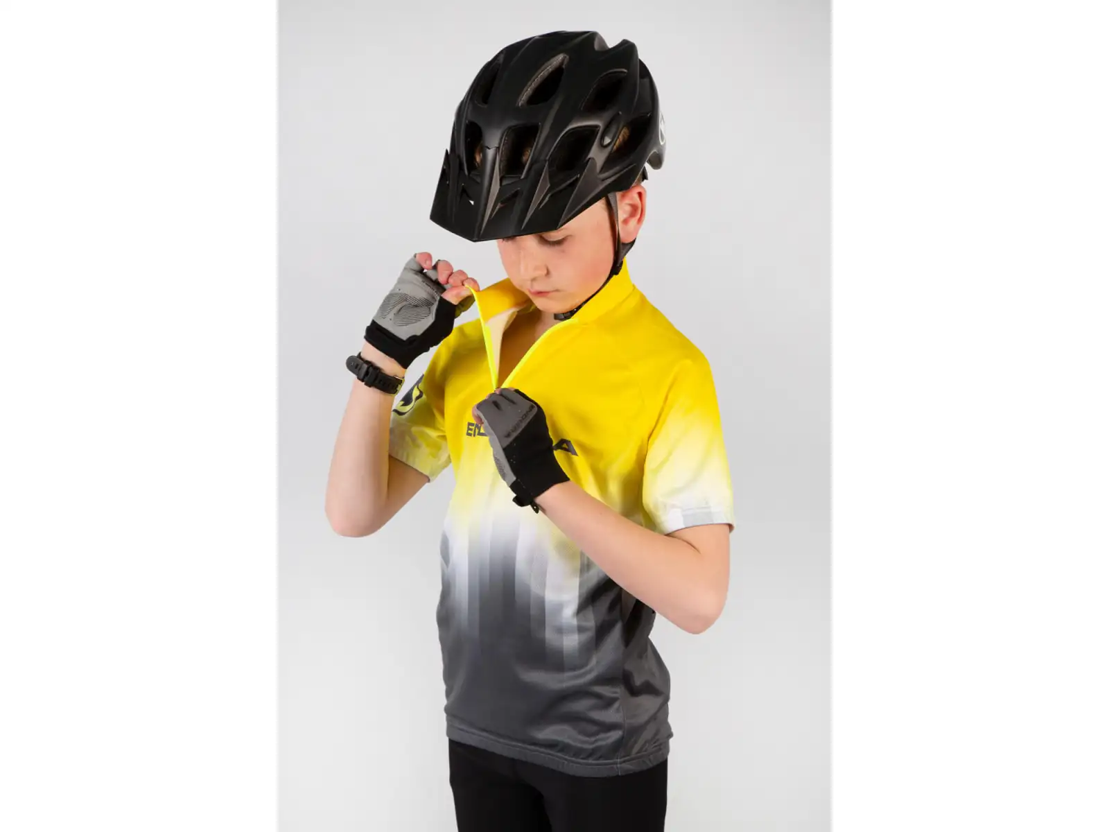Endura Xtract Kinder Kurzarmtrikot Hi-Viz gelb