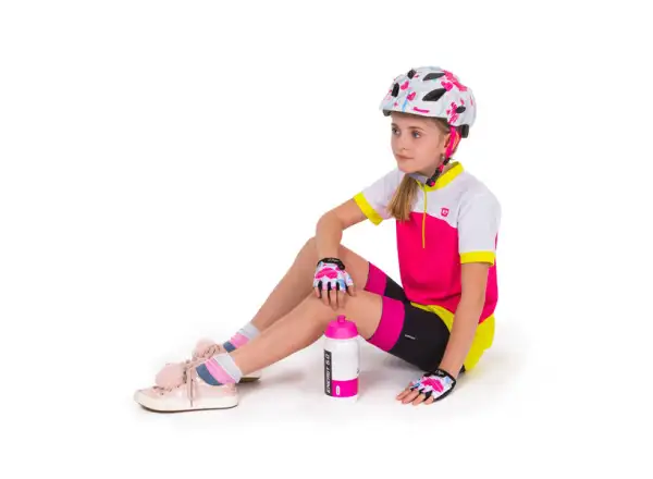 Etape Pluto Light Kinderfahrradhelm weiß/rosa matt