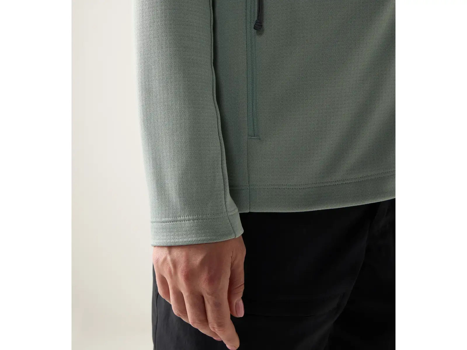 Haglöfs Korp Mid Hood Damen Sweatshirt Dew Green