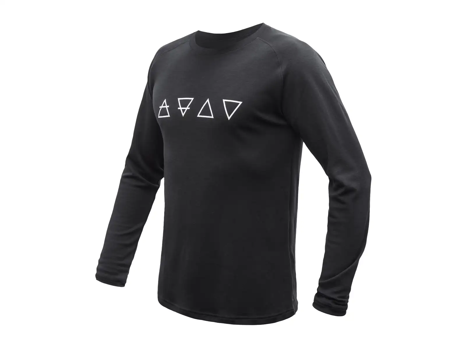 Sensor Merino Blend Elements Herren T-Shirt langarm schwarz