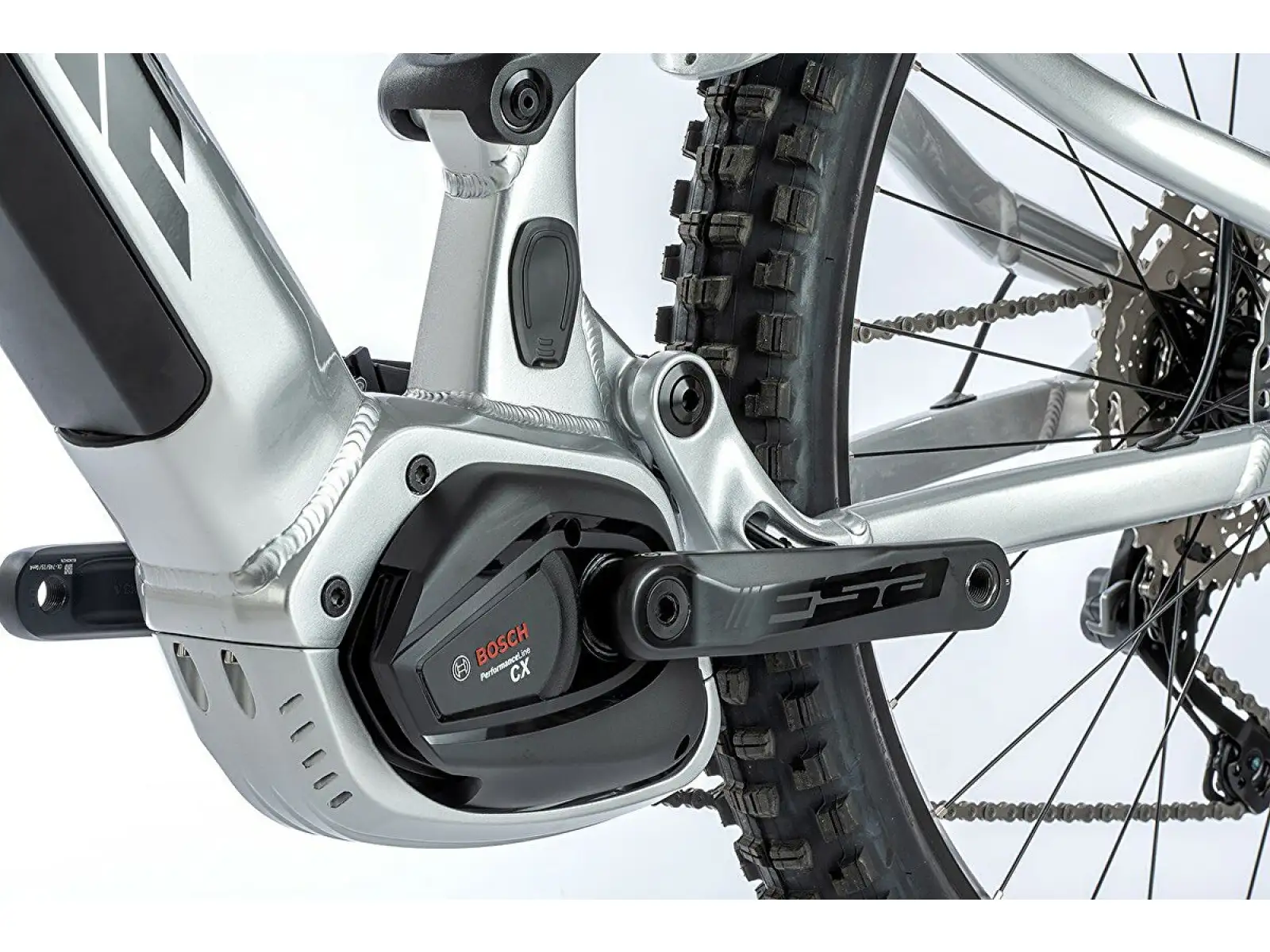 Apache Quruk 3 Vollgefedertes E-Bike (Bosch 750 Wh) Silber