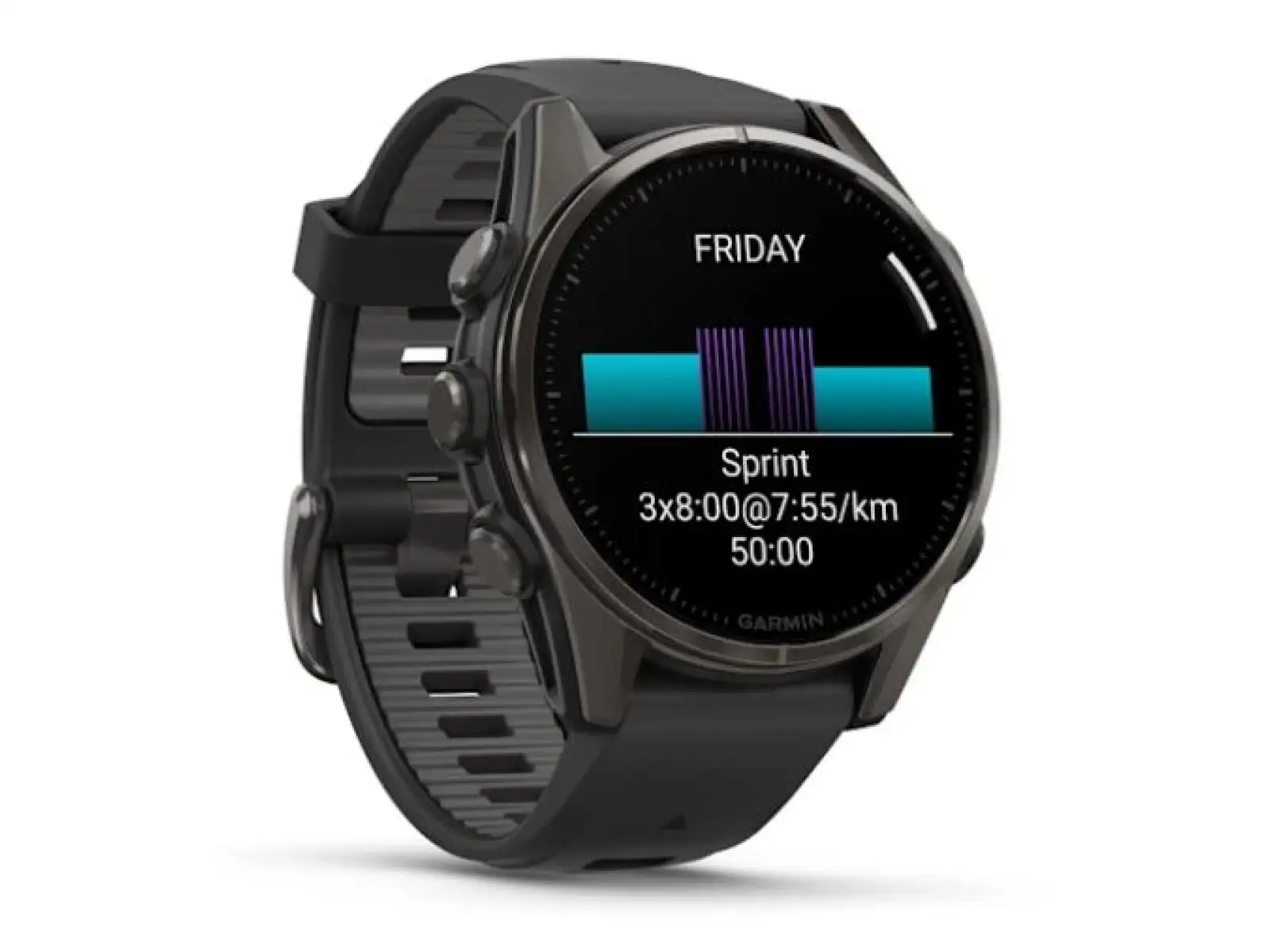 Garmin fenix 8 - 43 mm AMOLED Sapphire Smartwatches Carbon titanium Black/Pebble grey