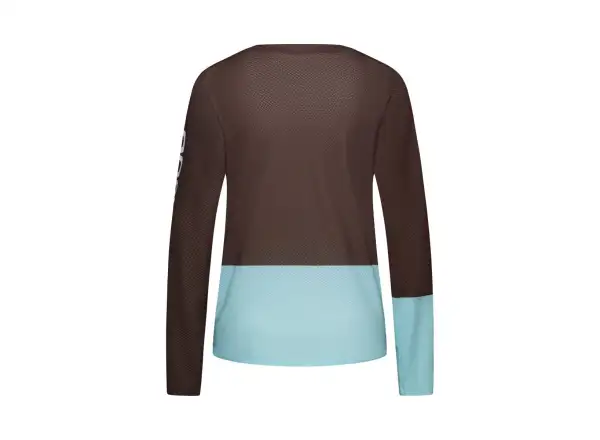 POC Motion Air Damentrikot Langarm Bronzite Brown/Lazurite Blue
