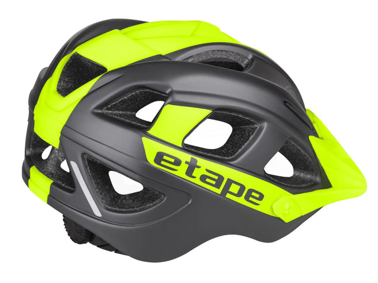 Etape Hero Kinder Fahrradhelm anthrazit/gelb fluo matt