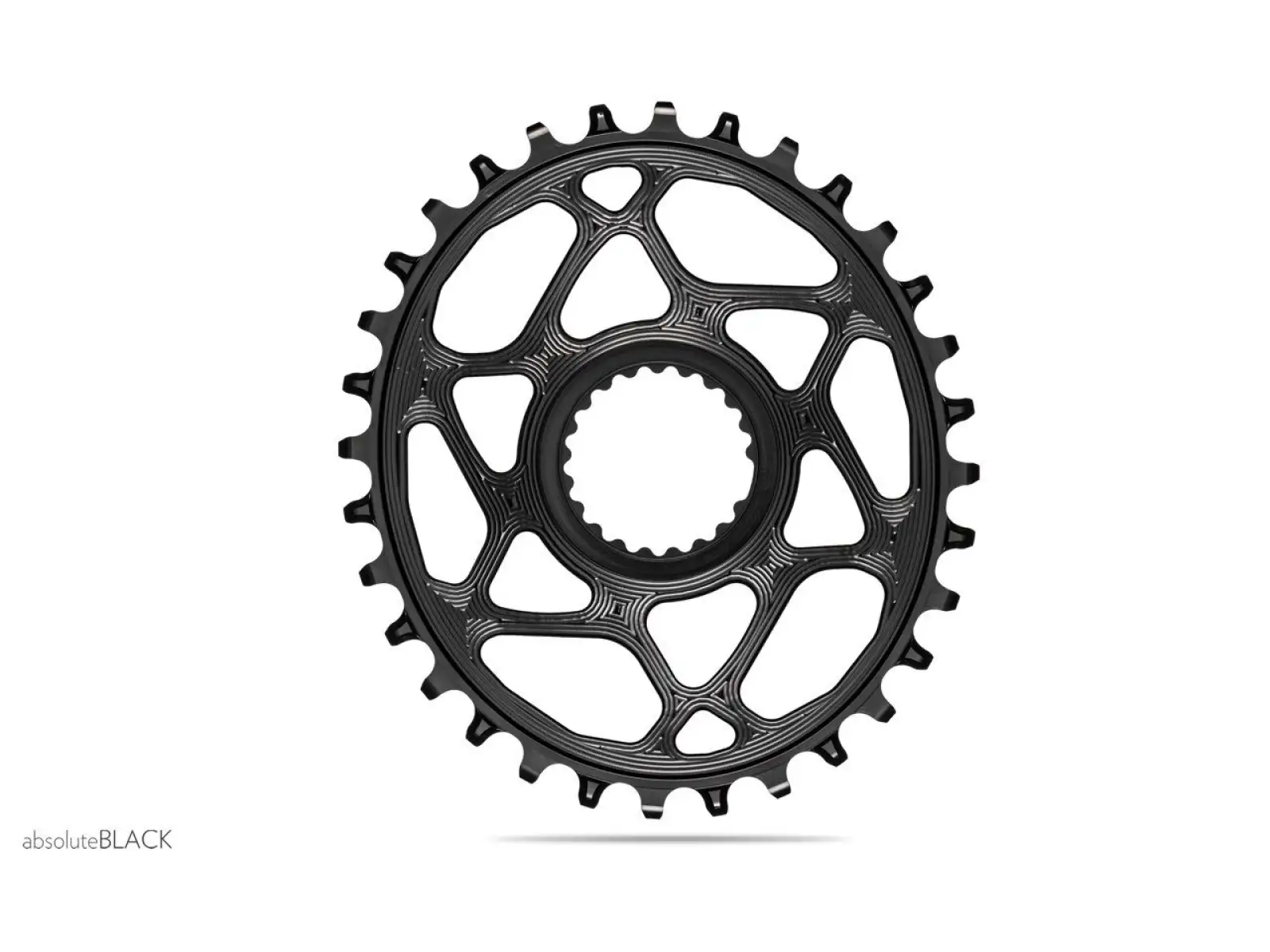 Absolute Black Oval Direct Mount 12sp. Kettenblatt Shimano