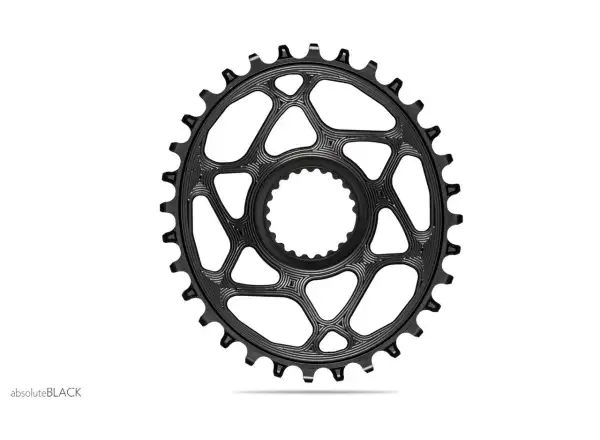 Absolute Black Oval Direct Mount 12sp. Kettenblatt Shimano