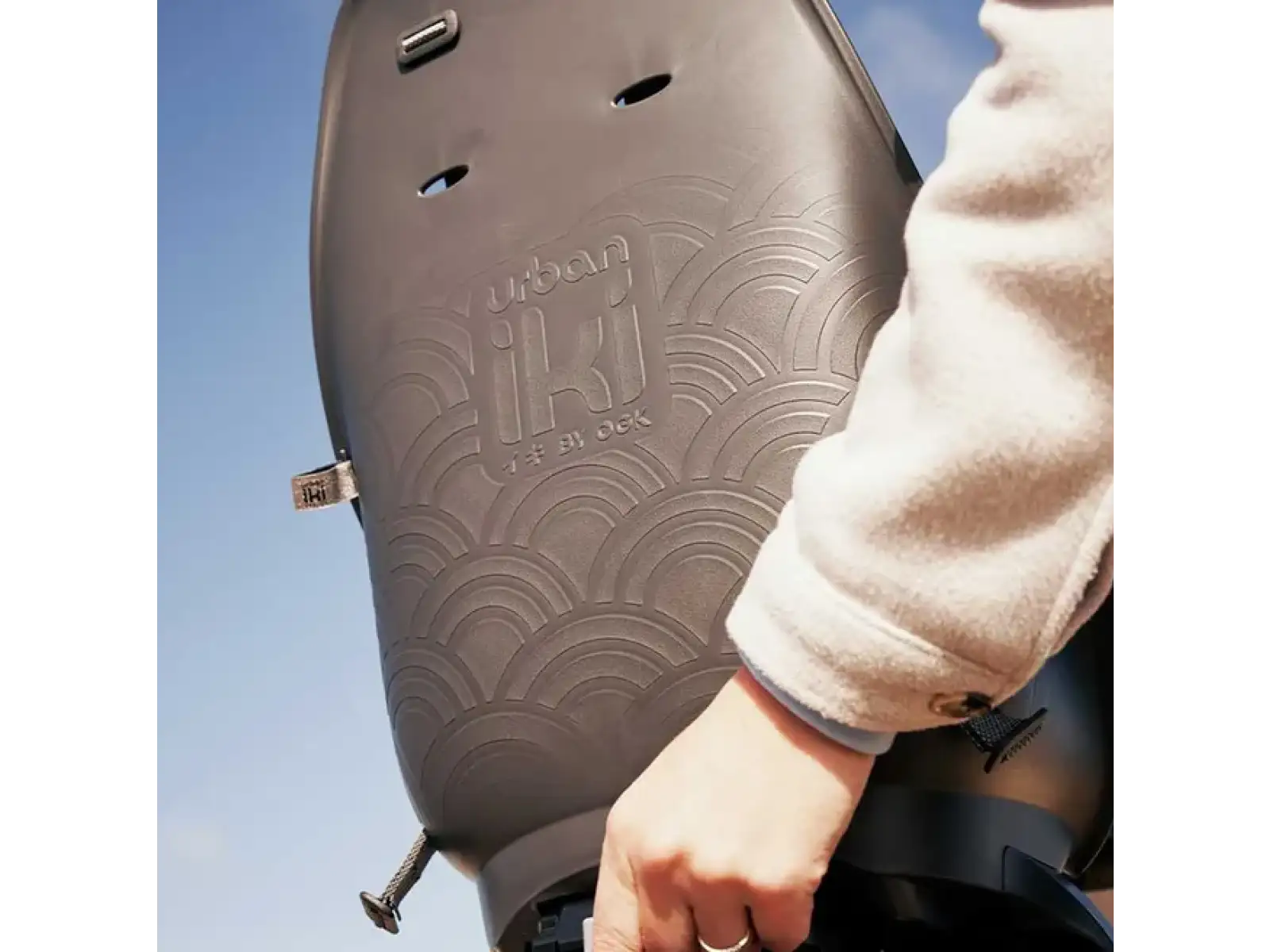 Urban Iki Ta-ke hinterer Fahrradsitz für MIK Träger Bincho Black/Kurumi Brown
