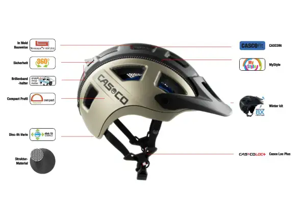Casco MTBE 2 Helm Splatter Silver