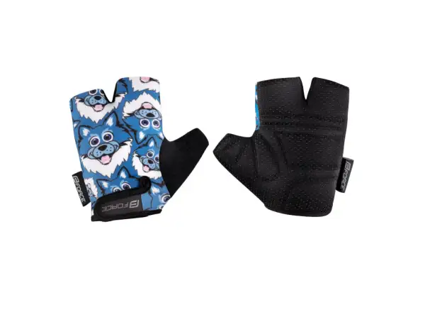 Force Wolfie Kid Handschuhe für Kinder in Dreifinger-Design, blau.