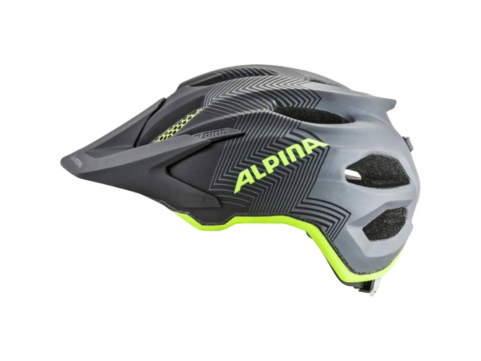 Alpina Carapax Jr. Kinderhelm schwarz/neon/gelb
