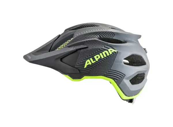 Alpina Carapax Jr. Kinderhelm schwarz/neon/gelb