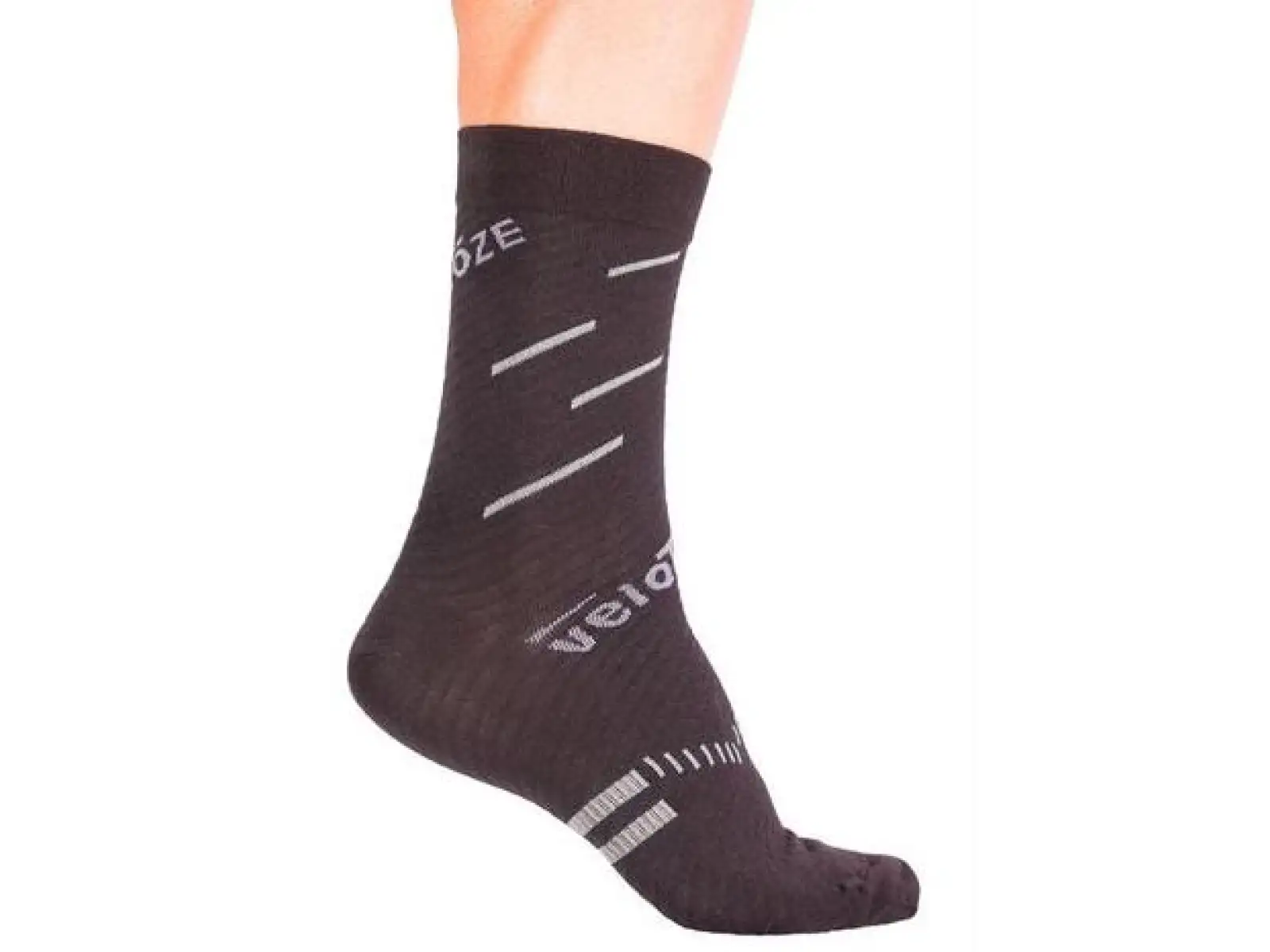 Velotoze Socken Schwarz/Grau