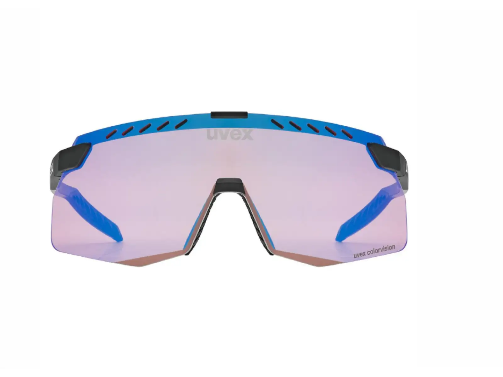Uvex Pace Stage S CV Fahrradbrille Black matt/Mirror Blue