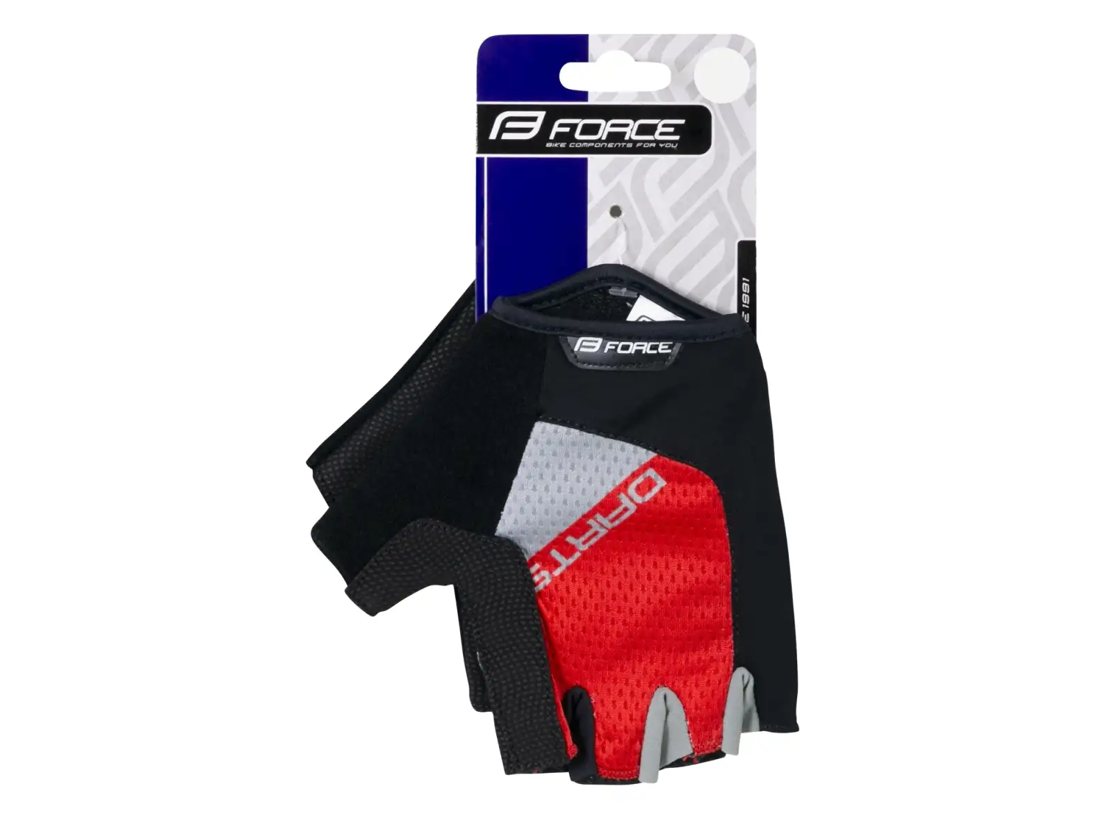 Force Darts Gel Handschuhe ohne Verschluss rot/grau