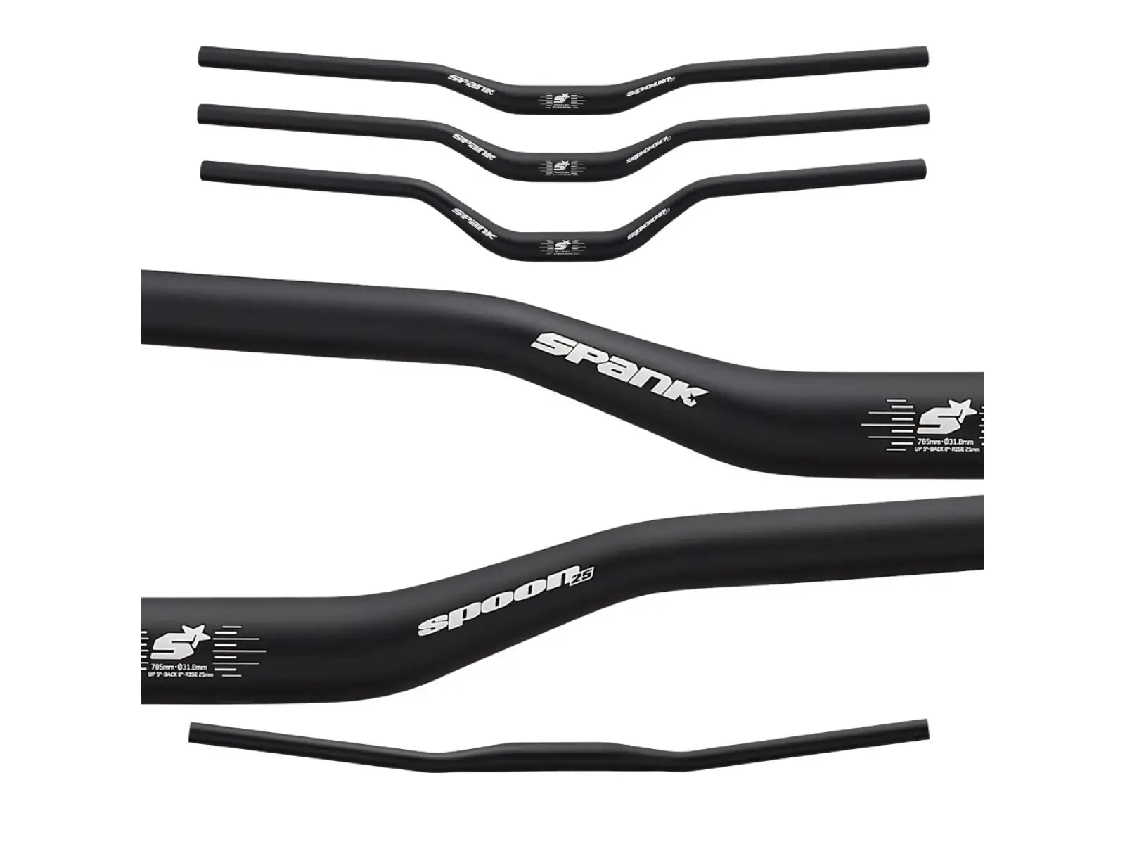 Spank Spoon 25 Lenker 25R MTB schwarz