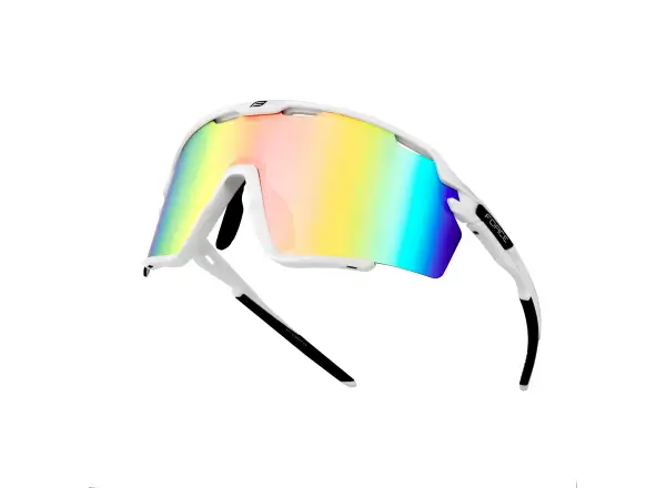 Force Cyclone Brille weiß/blau-violettes Glas
