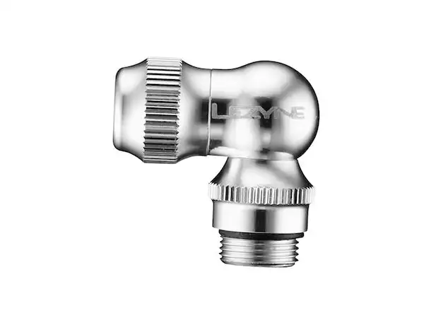 Lezyne Slip Chuck Schlauchadapter für Luftpumpe in Hochglanz-Finish