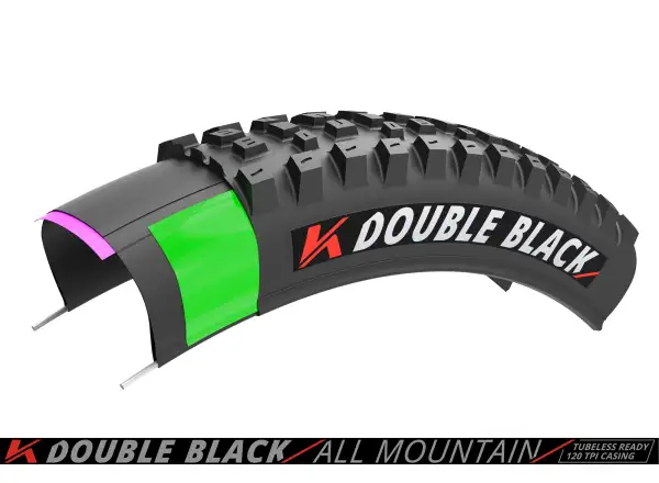 Kenda K-Series Double Black Downhill 60TPI K-1265 TR 27,5x2,40" MTB Reifen Kevlar