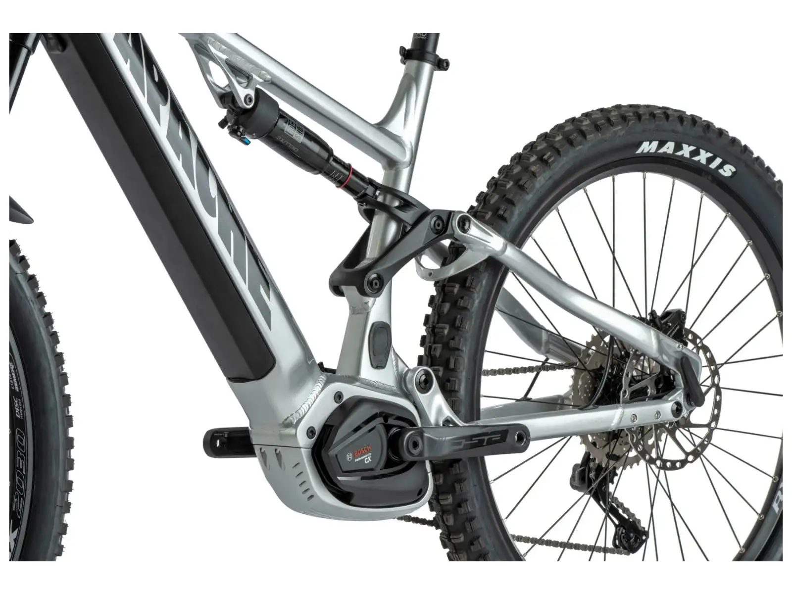 Apache Quruk 3 Vollgefedertes E-Bike (Bosch 1000 Wh) Silber