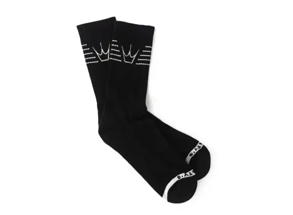 Peatys Streifensocken Schwarz
