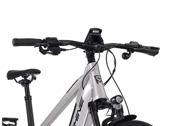 Rock Machine eSTORM 70 TOUR E-Mountainbike Gloss Silver/Black/Grey
