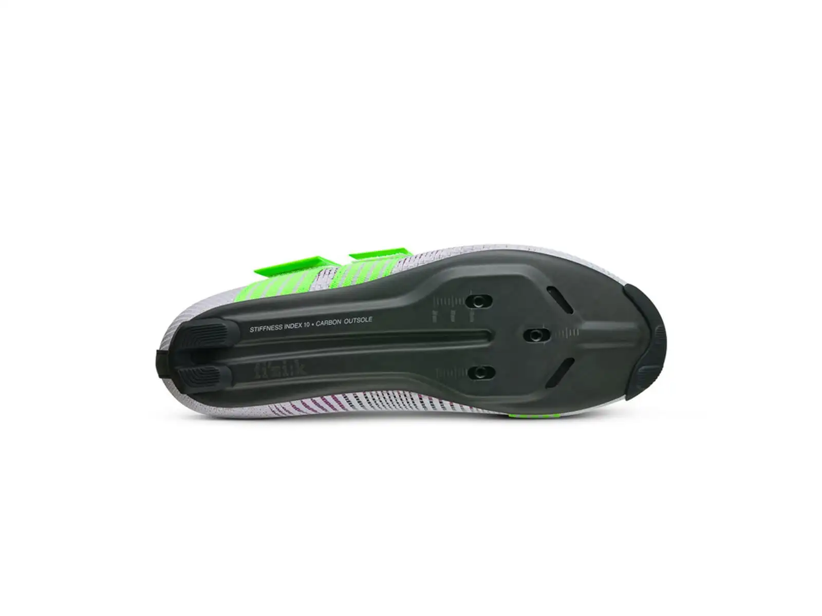 Fizik Vento Powerstrap Aeroweave Rennradschuhe Light Violet/Neon Green