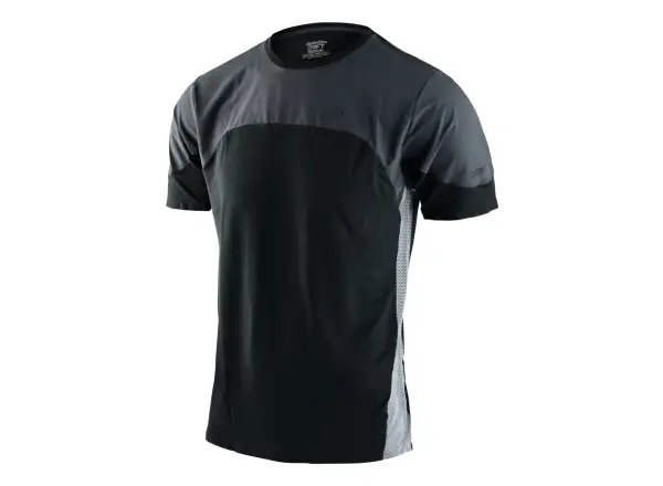 Troy Lee Designs Drift Solid Herren-T-Shirt kurzarm dark charcoal