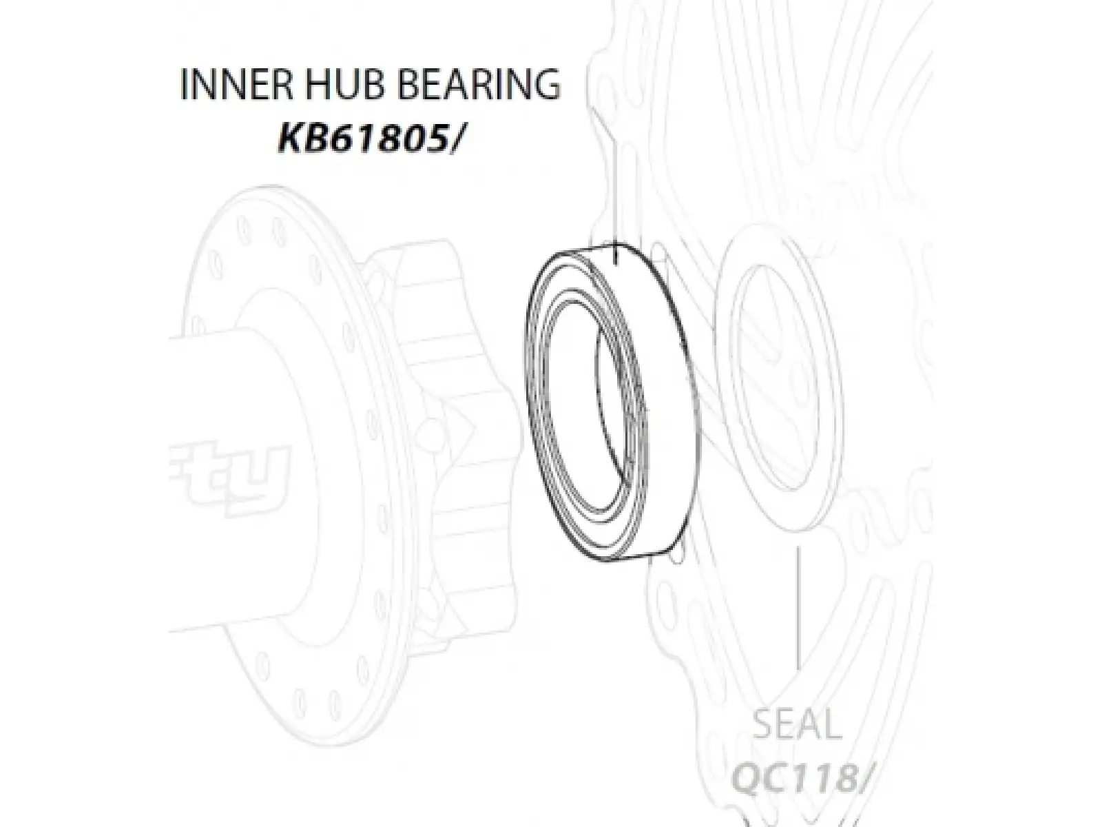 Cannondale KB61805 Lager für Lefty-Nabeninnenraum
