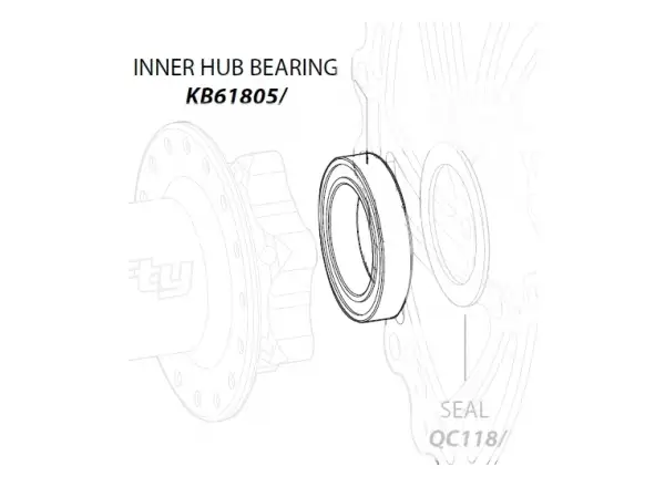 Cannondale KB61805 Lager für Lefty-Nabeninnenraum