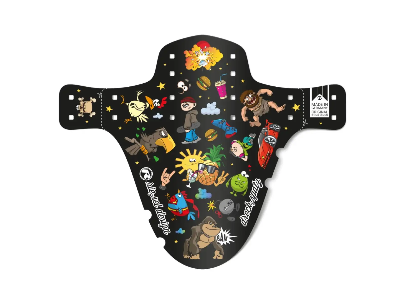 Rie:sel Dreck:spatz Schmutzfänger Stickerbomb
