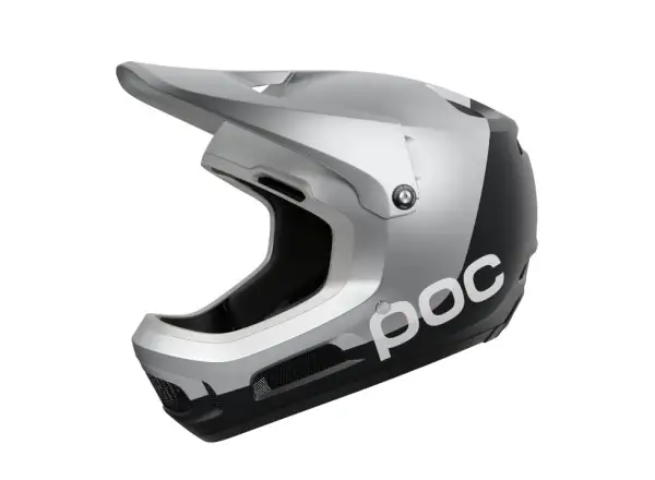 POC Coron Air MIPS Helm Argentite Silver/Uranium Black Matt