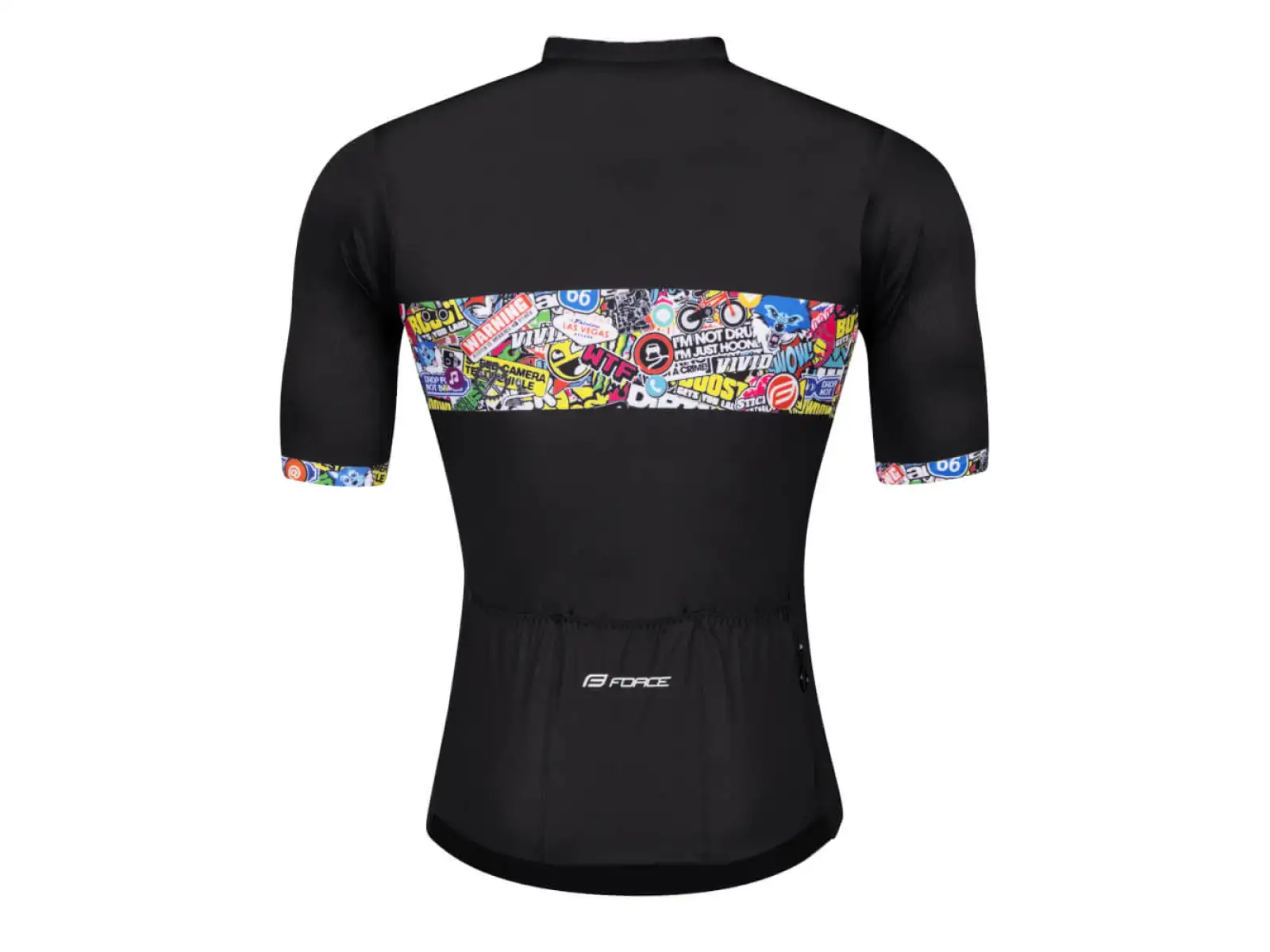 Force Vivid Herren Kurzarmtrikot schwarz