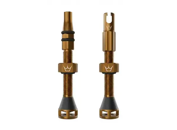 Peatys Holeshot Fast Flow Tubeless-Ventile 42 mm Bourbon