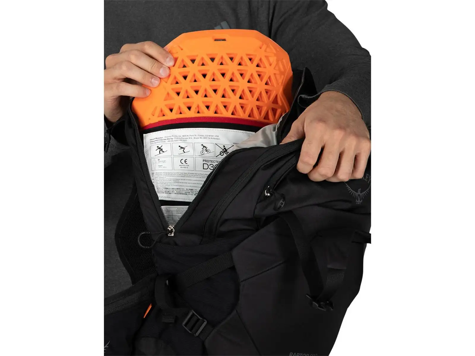 Osprey Raptor Pro Rucksack 18 l Rücken