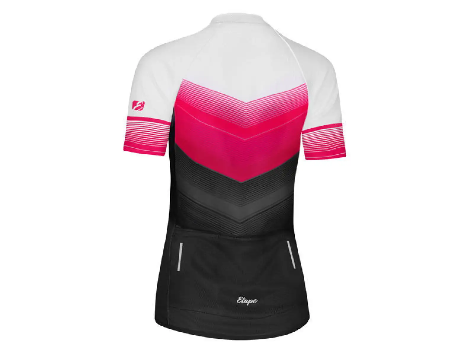 Etape Violet Damen-Trikot Kurzarm – Rosa/Schwarz
