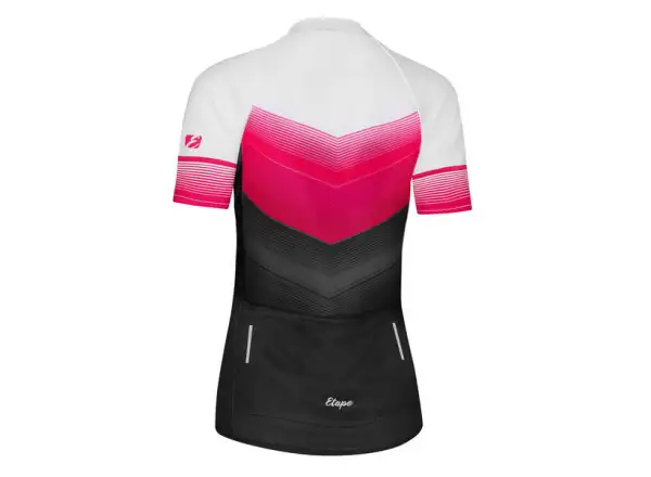 Etape Violet Damen-Trikot Kurzarm – Rosa/Schwarz