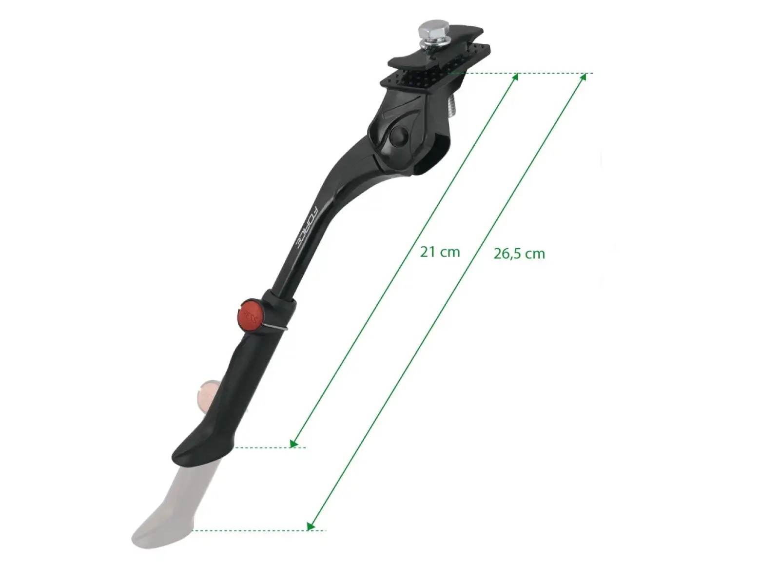 Force AL Ständer 16-20" unter dem Rahmen.