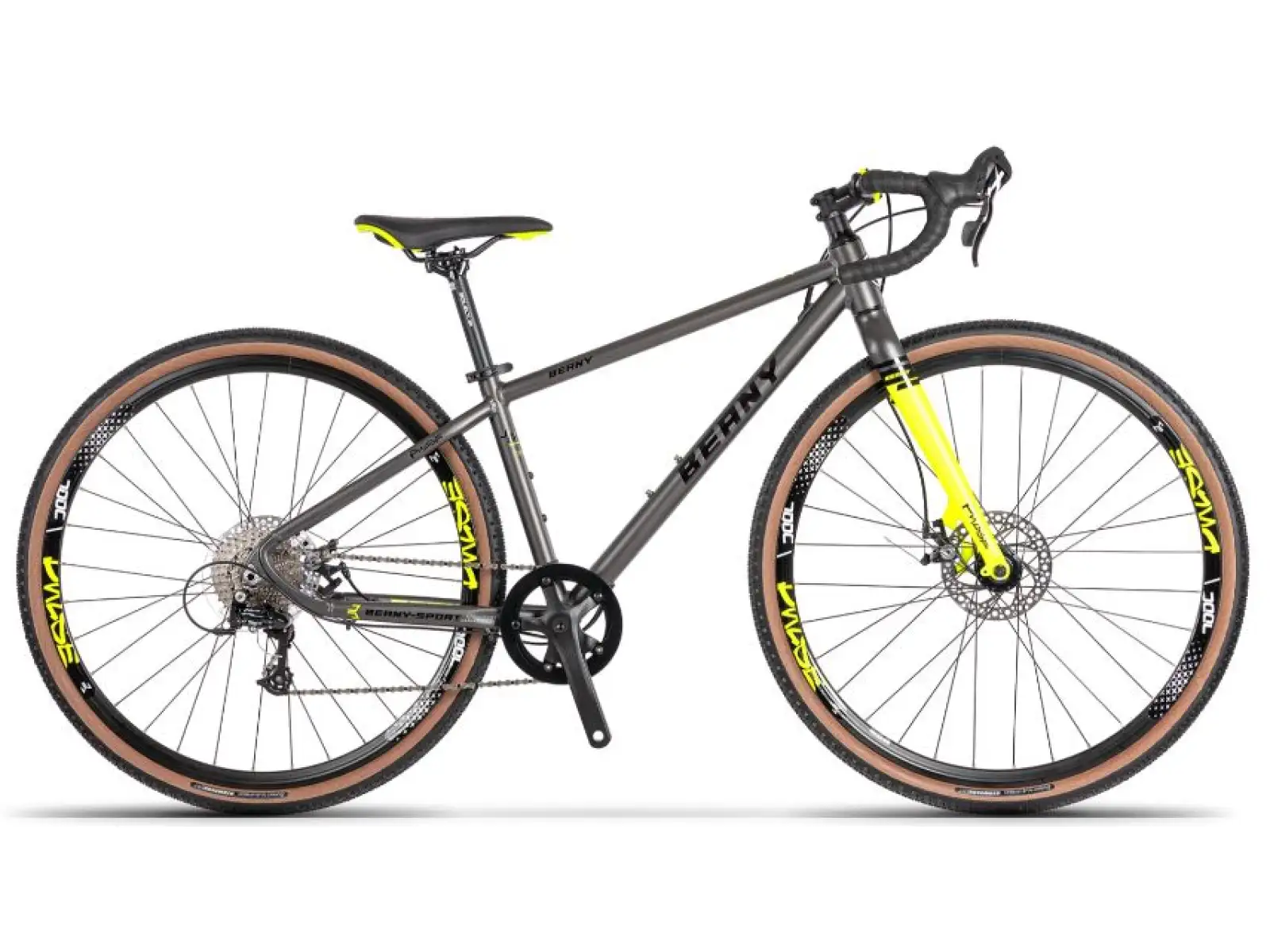 Beany Pulse 700 Kinder-Gravelbike Neon Yellow