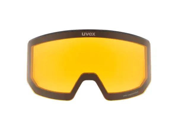 Uvex Lace Attract FM Skibrille black matt/red - orange