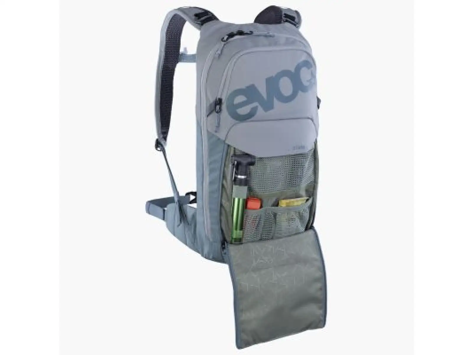 Evoc Stage 6 l Rucksack Stone Steel + Trinkblase 2 l